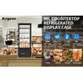 thumbnail image 7 of Commercial Display Refrigerator, 3.46 Cu.Ft. Glass Refrigerator Display Case Countertop Fridge, Upright Beverage Merchandiser Adjustable Shelves, Interior Led Lighting, 3-Side Air Vent, Black, 7 of 7