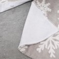 thumbnail image 5 of 90cm Party Decoration Gray Soft Fleece Snow Pattern Christmas Tree Skirt With The Same Christmas Stockings, 5 of 5