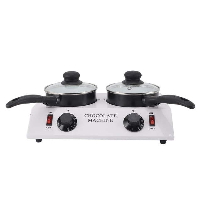 2 Chocolate Melting Machine Manual Control, Large Capacity 2kg, Aluminum Non Stick Pot, Multipurpose Usage for DIY Chocolate Shops or Home Dessert Makers