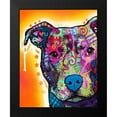 thumbnail image 2 of Dean Russo Collection 15x18 Black Modern Framed Museum Art Print Titled - Heart U Pit Bull, 2 of 5