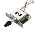 thumbnail image 2 of Componente electrónico Reemplazo del kit de arnés de cableado de guitarra eléctrica con 1 volumen 2 tonos 1 Jack 500K Interruptor de palanca de 5 vías para guitarra Stratocaster Tomshoo Componente electrónico, 2 of 6