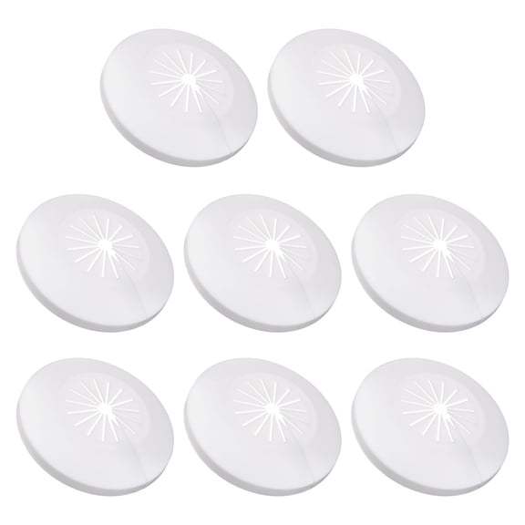 Uxcell Pipe Cover Decoration 15mm-25mm PP Escutcheon Water Pipe Drain Line Cover White 8pcs