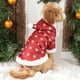 thumbnail image 4 of Ropa para Perros Pequeños, Otoño E Invierno, Camiseta para Cachorros, Poliéster Rojo y Verde, Pajarita, Atuendo Festivo Informal para Perros Salchicha, Chihuahua, Caniche, Taza de Té | Ropa Transpira, 4 of 6