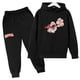 thumbnail image 4 of Chándal con estampado de dibujos animados de Capitán Calzoncillos para primavera y otoño, conjunto de 2 piezas informal bonito para niños y niñas, sudadera con capucha y pantalones, ropa para niños, 4 of 5