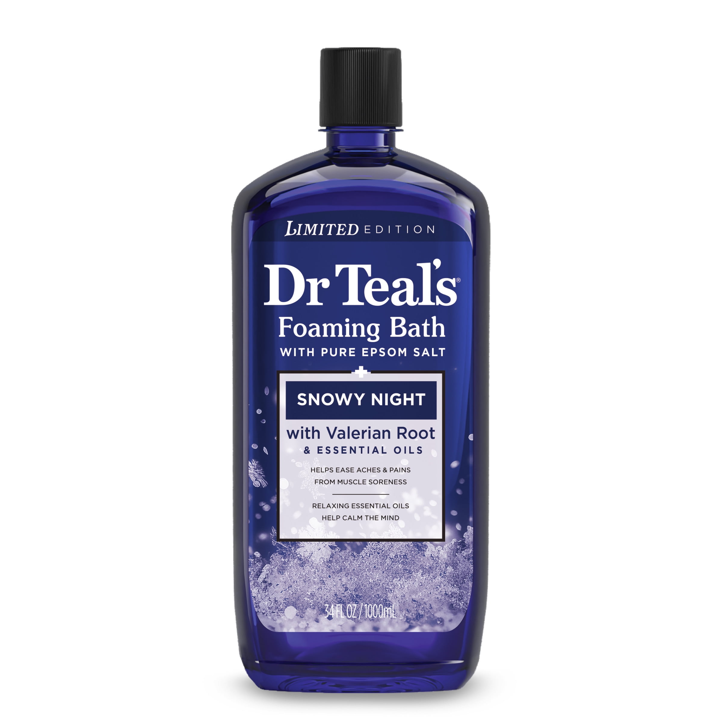 Dr Teal's Foaming Bath with Melatonin Lavender Chamomile Essential Oils 34  fl oz Relaxing Sleep - Walmart.com