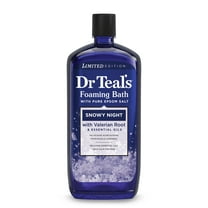 Dr Teal's Foaming Bath with Pure Epsom Salt, Snowy Night, 34 fl oz