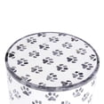 thumbnail image 3 of Shelter 18.5" White Bone Inlay Paw Print Side Table, 3 of 5