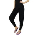 thumbnail image 6 of Bimba Women's Yoga Pants Casual Spandex Elastic Waist Jogger Pants with Pockets Black, 6 of 7
