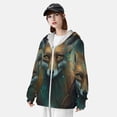 thumbnail image 3 of Disketp Vintage Pattern Fox for Men's Sun Protection Hoodie Performance Long Sleeve Fishing Outdoor Lightweight-Small, 3 of 7