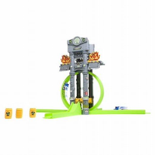 Nano Speed Moto Meltdown Track Set, Micro Super Bike, Stunt Ramp