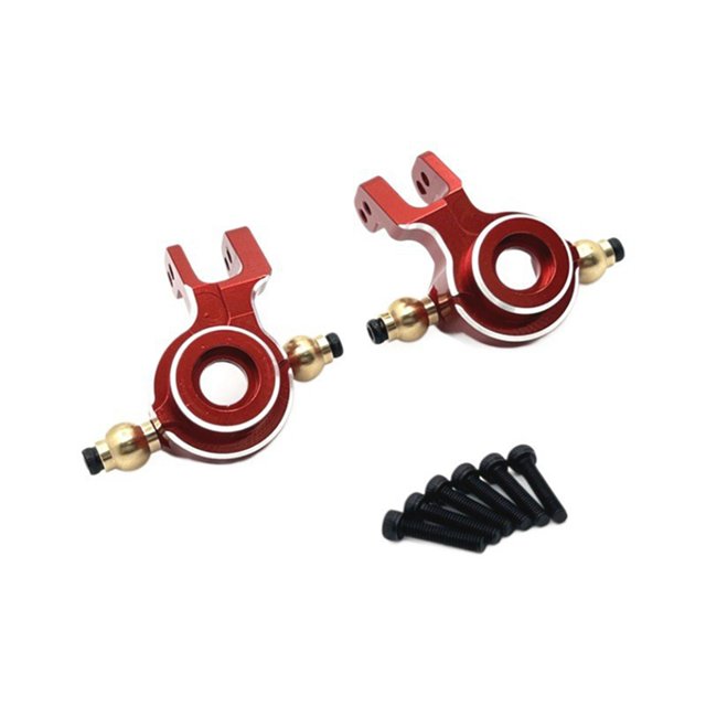 Kit de Copa de Dirección Delantera Mejorada para Coche RC para 1/12 UD1201 UD1202 UD-12PRO Piezas Mejoradas para Coche RC Rojo