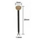 thumbnail image 4 of 120 Pieces Picture Hanging Nails Picture Frame Nails Black Steel Nails And Brass Head Picture Frame Hangers1.4*25mm, 4 of 4