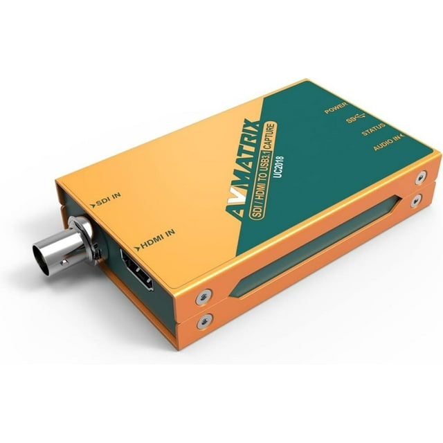 AVMATRIX Tarjeta de captura de video UC2018 HDMI/SDI con USB 3.0 Type-C 1080P 60FPS HDMI o SDI y sal