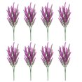 thumbnail image 2 of Spencer 8 Bundles Artificial Flowers Rose Red Flowers Lavender Bunches Plastic Faux Plants for Home Table Indoor Outdoor Decor, 2 of 11