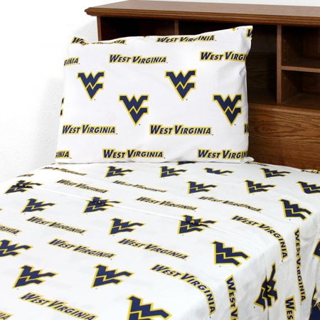 NCAA West Virginia Mountaineers Fabric Panel 36x44 - Cotton Broadcloth For Quilting & Crafts