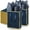 Navy Blue and Gold, variant on 50 Pack Metallic Gift Bags with Handle & Tissue Paper - Navy Blue & Gold for Wedding,  Shower, Birthday