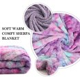 thumbnail image 4 of Noahas Cute Rainbow Throw Blanket, Colorful Super Soft Blanket ,Warm Cozy Luxurious Shaggy Fuzzy Plush Sherpa Blanket for Girls Couch Sofa Bed Living Room Home Decor, (Lilac Colour 50x60 Inches), 4 of 7