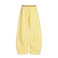 thumbnail image 5 of Womens Trousers Barrel Sweatpants Casual Baggy Elastic Waisted Wide Leg Comfy With Pockets Summer Casual Fashion Pants For Women, 5 of 6