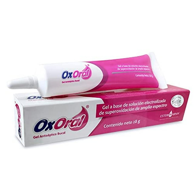 OxOral Gel Antiséptico Bucal, Tratamiento para Lesiones, Auxiliar en Gingivitis y Periodontitis, tub