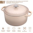 thumbnail image 3 of Horno holandés VORRINGARD de hierro fundido de 4,5 qt, set para hornear pan, 3 of 9