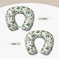 thumbnail image 3 of KLL Lilies Flowers Pattern Memory Foam Cervical Neck Pillow Versatile U-Shaped Pillows for Home/Office/Camping/Travelling/Soft Washable Cover, 3 of 8