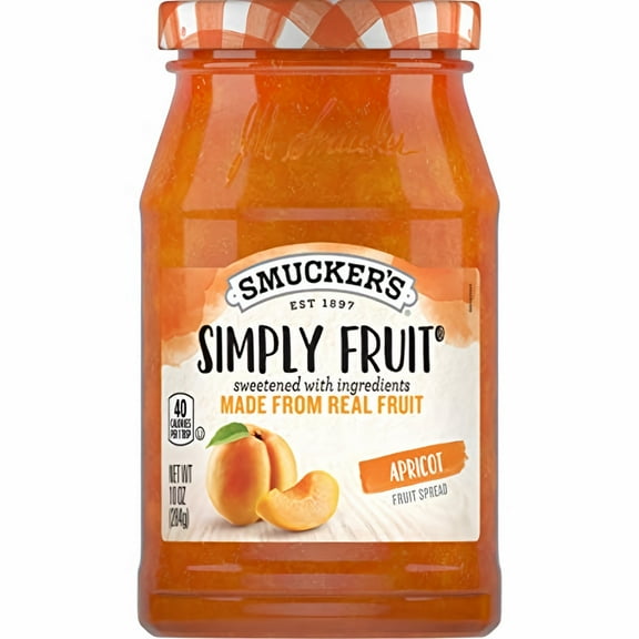 Smucker's Simply Apricot Spread, 10-Ounce (Pack of 8)