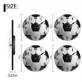 thumbnail image 2 of Battery Operated Analog Wall Clocks Non-Ticking Silent Modern Clock Decorative for Home,Office-Soccer Ball On White Background(16inch), 2 of 4
