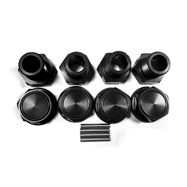 Wweixi Wheel Nut Wheel 24mm For 1/5 RC ARRMA D2-S-ARA310929 Improve RC Car black 1Set