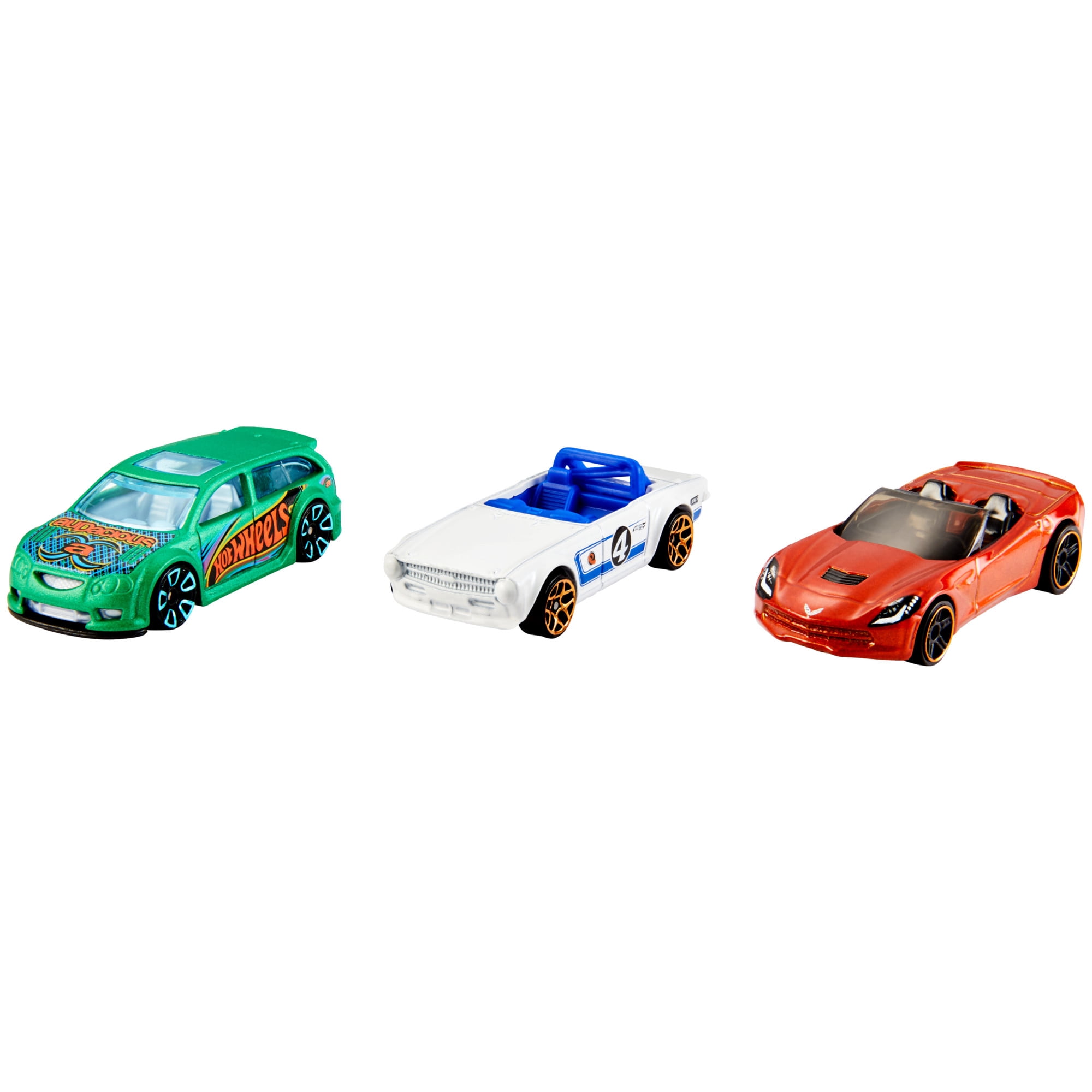 Hot Wheels Marvel Avengers 5-Pack: Superhero Character Cars with