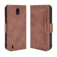 thumbnail image 1 of Case for Nokia C01 Plus Cover Adjustable Detachable Card Holder Magnetic closure Leather Wallet Case - Brown, 1 of 5