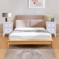 thumbnail image 2 of HOWEN White Nightstand Set of 2, Nightstands with 2 Drawers, Bed Side Table/Night Stand, Small Nightstand for Bedroom, Small Spaces, College Dorm, Kids’ Room, Living Room, Wood, 16W x 12D x 24H, 2 of 8