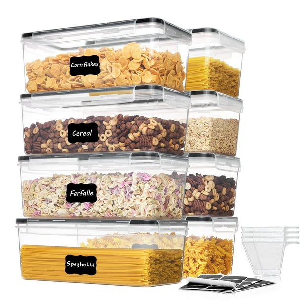 Contenedores de almacenamiento de alimentos Vtopmart, juego de 8 piezas, 3,2 litros con tapas