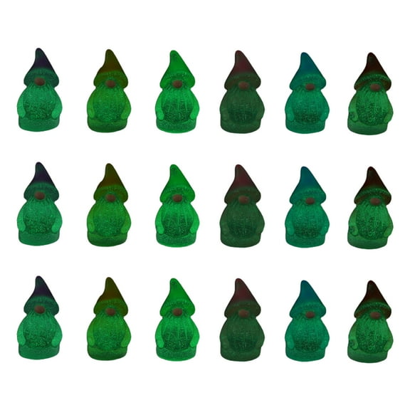 LEORX Tiny Resin Figurines Micro Landscape Accessories Assorted Color 18Pcs
