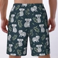 thumbnail image 2 of Men's Koalas Swim Trunks Quick Dry Board Shorts Funny Beach Shorts Swimwear Bathing Suits Large, 2 of 6