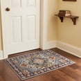 thumbnail image 2 of TWINNIS Boho Area Rug Soft Indoor Living Room Carpet,Orange Bohemian Rug for Bedroom,2'x3'Non-Slip Washable Decorative Rug, 2 of 7