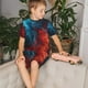 thumbnail image 4 of Balery Red And Blue Fire Conjunto de Pijama Infantil de Manga Corta con Estampado – Ropa de Dormir de Algodón Suave-Large, 4 of 6