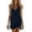 Navy, variant on Tqcoqu Women's Linen Dress Spaghetti Strap V Neck Sleeveless Casual Comfy Sundress Summer Beach Vacation,Beige,Women's S-XXL