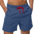 thumbnail image 4 of Pantalones deportivos casuales antisalpicaduras con diseño de hojas de loto transpirables para hombre, pantalones cortos de playa para hombre, 4 of 6