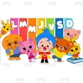 thumbnail image 1 of Telón de fondo de fotografía de cumpleaños Plim personalizado de dibujos animados, Fondo de fiesta personalizado, cerdo, oso, accesorios de decoración de vinilo, pancarta, 1 of 4