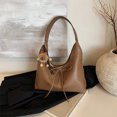 thumbnail image 3 of Bolso Hombro Crescent Bag para Mujer Piel Sintética Color Sólido Viajes Diarios, 3 of 9