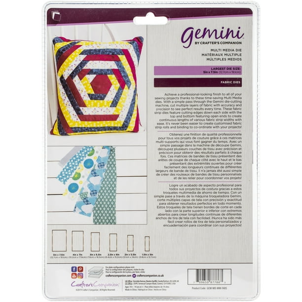 Crafter's Companion Gemini Patchwork DiesFabric Strips