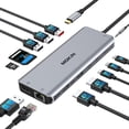 thumbnail image 1 of Estación de acoplamiento USB C para computadora portátil imokin con doble monitor 4K y triple pantalla, 1 of 8