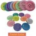 thumbnail image 5 of y 2 Inch Large Button Crafts Flat Plastic Buttons 4 Holes Pastel Color 10 Pieces for Craft Making, Clothing Sewing Projects, Scrapbooking, 5 of 5