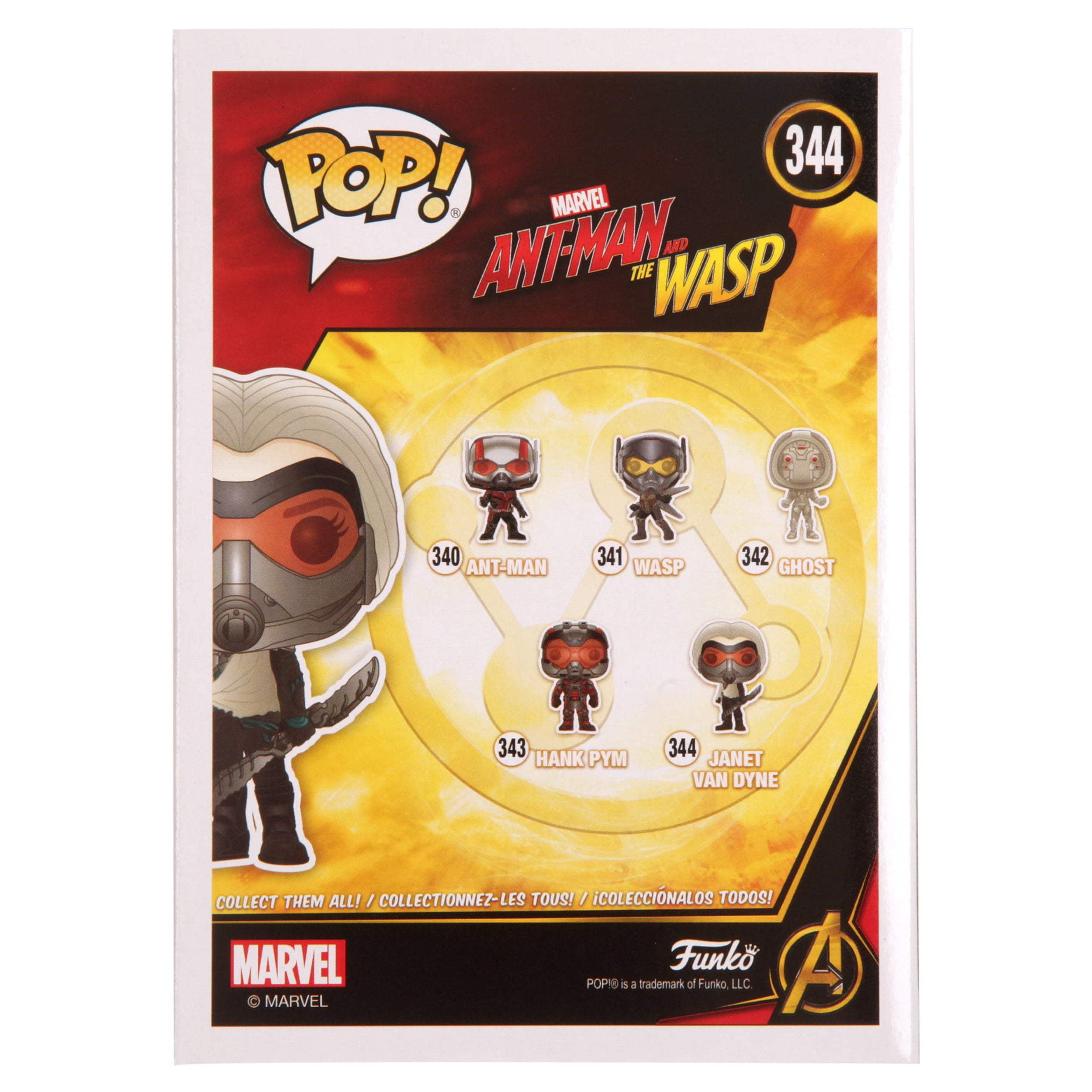 Multicolor Funko Pop Marvel Ant-Man & The Wasp-Janet Van Dyne Collectible Figure