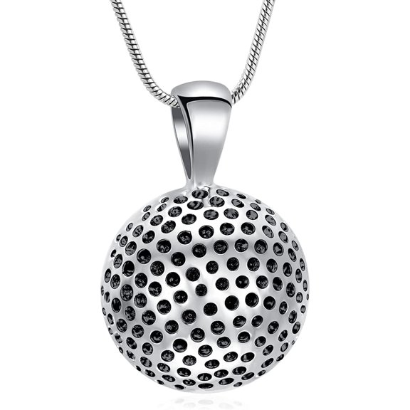 Cremation Golf Clubs Jewelry for Ashes Urn Necklace Keepsake 316L Stainless Steel Memorial Pendant for Women,Men