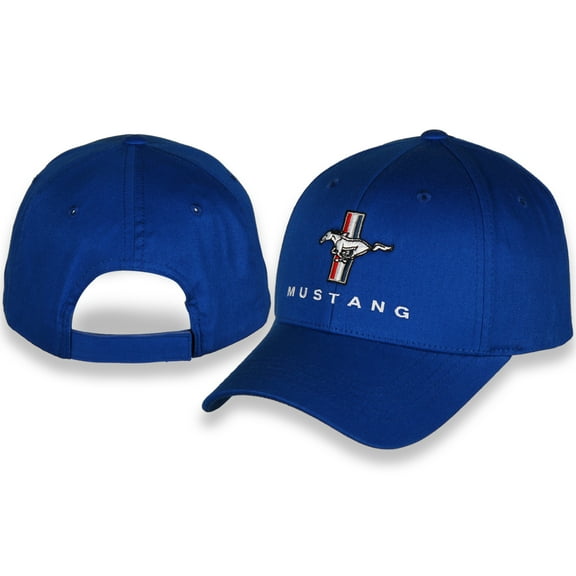 Ford Mustang Tri-Bar Classic Blue Cotton Hat