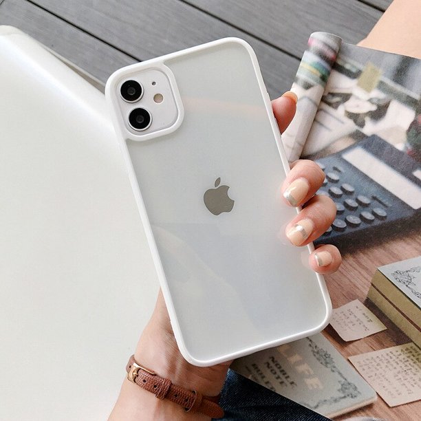 Funda de teléfono de Color caramelo sólido transparente para iPhone 12 11 Pro Max X XR XS Max 7 8 6 Plus funda trasera de acrílico duro para iPhone 13 Pro Max Tan Jianjun unisex