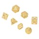 thumbnail image 1 of Dados de cobre exquisitos pulidos a mano equilibrio fuerte textura hueca patrón delicado dados de juego de mesa color brillante para juegos de mesa interactivos ANGGREK Otros, 1 of 8