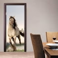 thumbnail image 5 of 3D door sticker self adhesive paper galloping horse art mural door sticker paper, paper waterproof door sticker paper wall decor mural,SP-F242,XL(47.5x215cmx2Pcs, 5 of 14