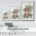 thumbnail image 4 of Cardinal Holly Christmas Collection B - Framed Gallery Wrapped Holiday Canvas - 25 x 37 - Rosewood Frame, 4 of 8